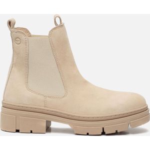 Tamaris Enkellaarsjes beige Leer - Dames - Maat 41