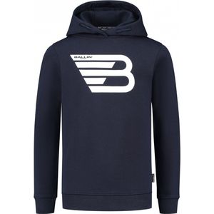 Ballin Amsterdam - Jongens Slim fit Sweaters Hoodie LS - Dark Blue - Maat 6