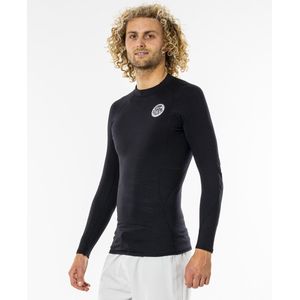 Rip Curl - UV-rashguard voor heren - Thermopro - Lange mouw - Zwart - maat L