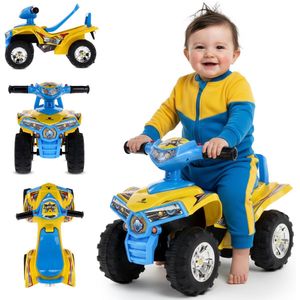 Kinderauto - Loopauto - Geel - Compact - Ideaal Voor Binnen En Buiten