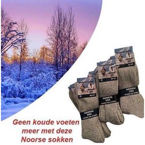 Boru Bamboo - 1 Paar Noorse Sokken/Winter Sokken Maat 43-45/„Werksokken Wollen Sokken Geitenwollen Sokken”