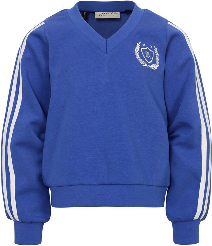 LOOXS 10sixteen 2601-5301-140 Meisjes Sweater - Maat 122/128 - Blauw van 41% Cotton 52% Polyester 7% Spandex