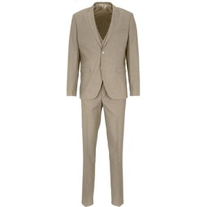 Steffen Klein - Driedelig Pak - Marineblauw - Slim Fit - Met Vest