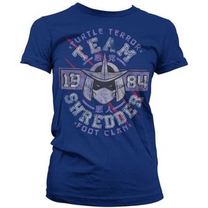 Teenage Mutant Ninja Turtles Dames Tshirt -M- Team Shredder Blauw