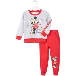 Disney Minnie Mouse set / Joggingpak - Trainingspak - Huispak - Grijs - Maat 122/128 (8 jaar)