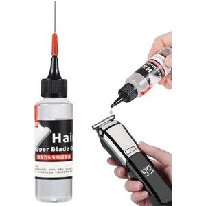 Scheerapparaat olie | Tondeuse olie | Naaimachine olie |Met precisie doseer dop & Naald - voor tondeuse, trimmer en scheermachine | geschikt voor o.a. Panasonic, Braun, Philips, Wahl, Remington, BaByliss apparatenolie | Clipper Blade oil | 60ML