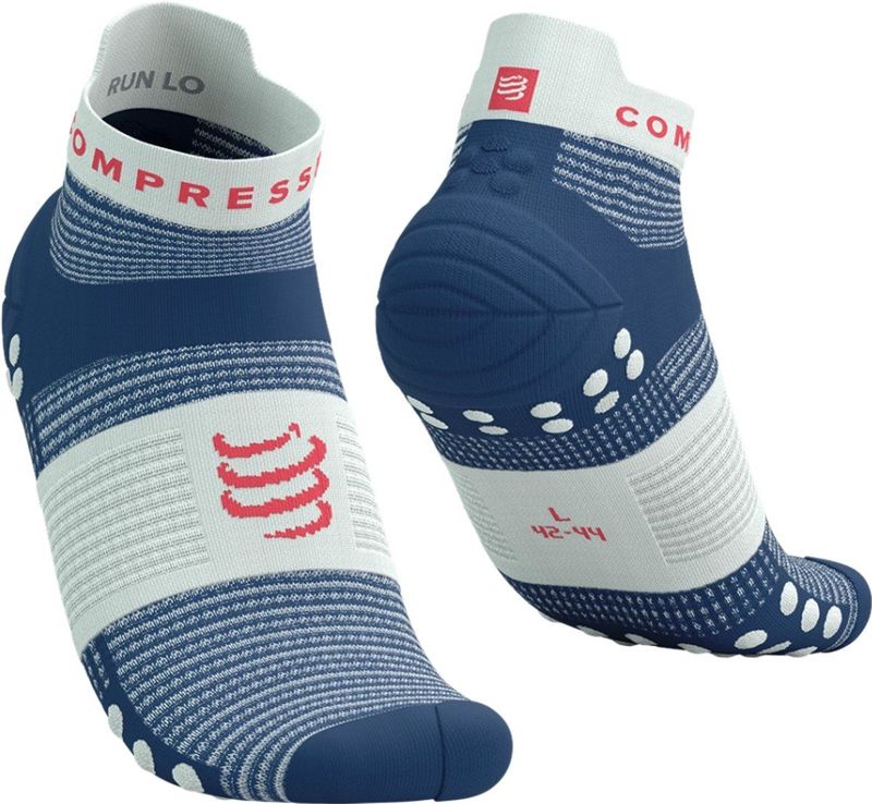 Compressport - Pro Racing Socks V4.0 - Hardloopsokken - Blues/Sugar