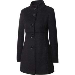Versano - Melody NG - Dames Mantel - Zwart - 3 Kwart Winterjas