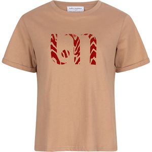 Lofty Manner T-shirt T Shirt Angy Pg06 196 Beige Dames Maat - L