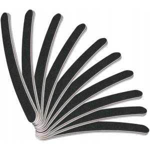 Bananen Vijl 100/180 - 10 Stuks: Ideaal voor Gel & Hybride Nagels