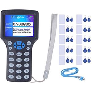 reader Kopieerapparaat Duplicator, Zwarte NFC-kaartlezer met UID-sleutelhanger HD 2,8 Inch Kleurenscherm Kaartkopieerapparaat, Geheugenkaartaccessoires