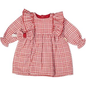 Jurk - kleding - baby jurk - meisje jurkje - meisje - jurkie met haarband - rood - maat 80/86