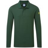 Portwest - AS23 - Polo - Flessengroen - Lange Mouw - Antistatisch