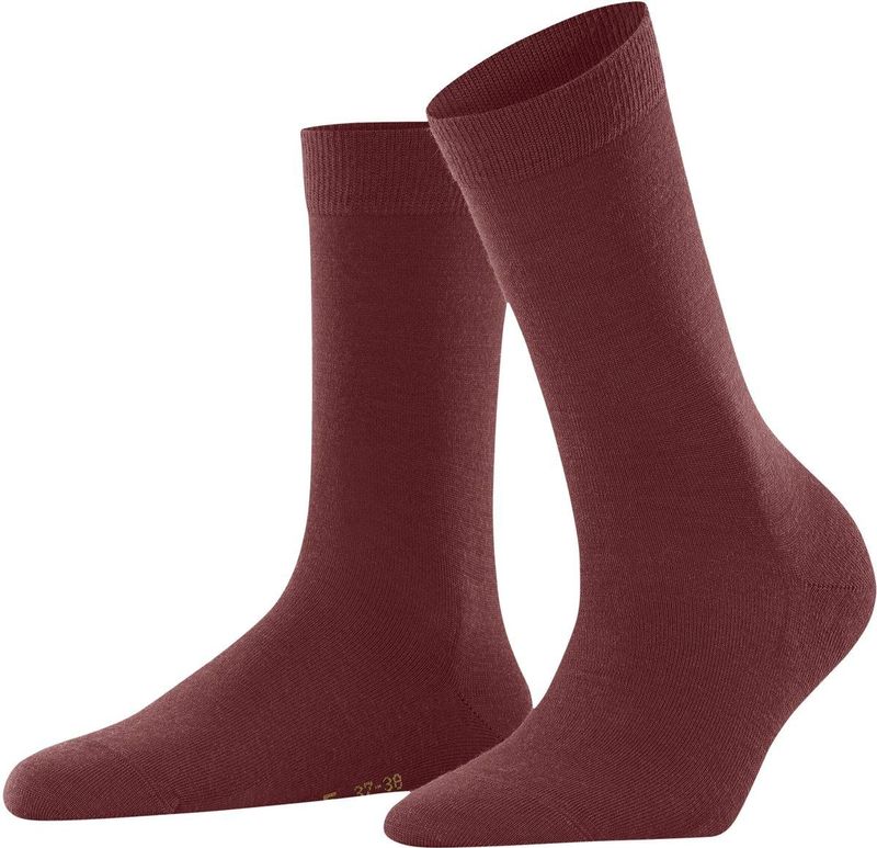 FALKE Dames Sokken Softmerino W So wol katoen eenkleurig 1 paar, Bruin Cayenne 5950, 35-36
