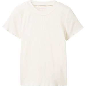 TOM TAILOR solid rib t-shirt Meisjes T-shirt - Maat 116/122