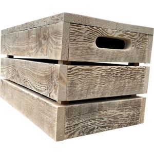 Wood4you - bijzetkrukje Steigerhout 60L x 35H x 37B cm