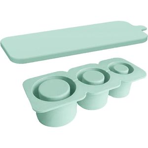 Ijsblokjeshouder Accessoires 3 Compartimenten Ijsblokjesbakje Siliconen Ijsblokjesbakje met Deksel TPA-vrij Compatibel met 20-40 Oz Kopjes (Groen) - Stanley Cup
