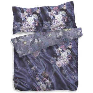 Heckett & Lane Vanna - Dekbedovertrek - Tweepersoons - 200x200/220 cm + 2 kussenslopen 60x70 cm - Nightshadow Blue