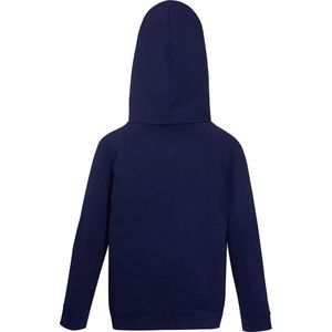 Fruit of the Loom Kids hoodie - Maat 152 (12-13) - Kleur Donker Blauw