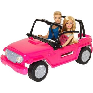 Barbie Beach Cruiser Auto met Ken & Barbie - Barbiepop