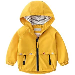 Uniseks Kinderjas Windjack met Capuchon voor Herfst - Winddicht en Praktisch