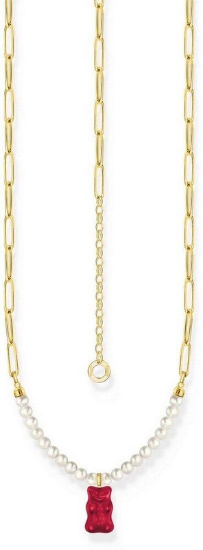 Thomas Sabo - KE2207-430-10-L45V - Ketting - 925 Zilver - Goldbär Rood - 40+5 cm