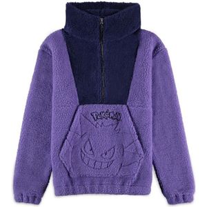 Pokémon Gengar - Sherpa Heren Vest met capuchon - paars - S
