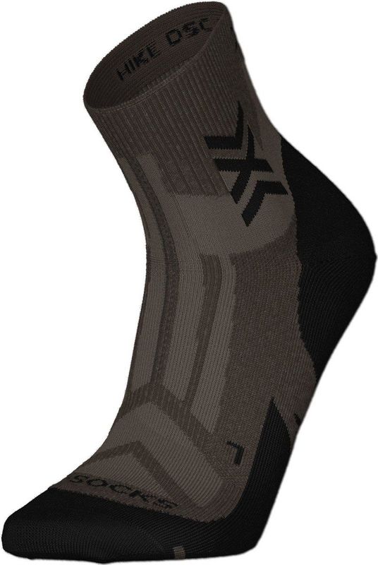 X-Socks - Hike Discover Natural - Enkelsokken - Donkerbruin - Zwart