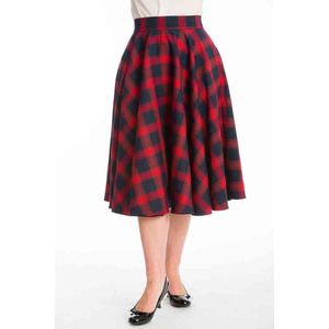 Dancing Days - SWEET CHECK Rok - XL - Rood