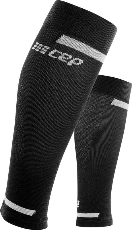 CEP Run Compressie Calf Sleeves - Zwart - Kuitomvang Heren 39-44 cm