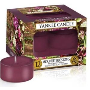 Yankee Candle Moonlit Blossoms waxinelichtjes 12 stuks