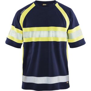 Blaklader UV-T-shirt High Vis 3337-1051 - Marine/High Vis Geel - 5XL
