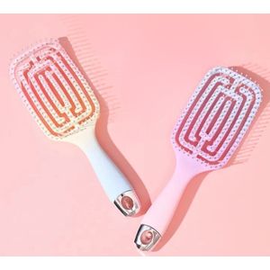 Haarborstel - Antiklit - Borstel voor Krullend haar - Borstel Steil haar - Detangler Brush - Stijlborstel