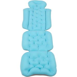 Volledig lichaamsbadkussen - Afneembaar wasbaar badkussen voor volwassenen - Spa-kussen voor badkuip - Sterke zuignappen - Hoofd-, nek-, rug- en schouderondersteuning