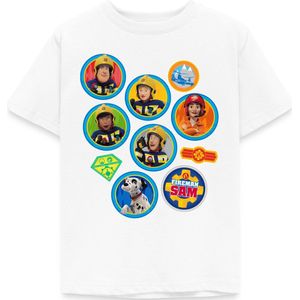 Brandweerman Sam™ Brandweer Team Embleem Ontwerp T-Shirt Kinderen