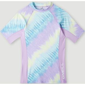 O'Neill - UV-Zwemshirt met korte mouwen voor meisjes - UPF50+ - Printed Skin - Blue Tie Dye - maat 16 (163-170CM)