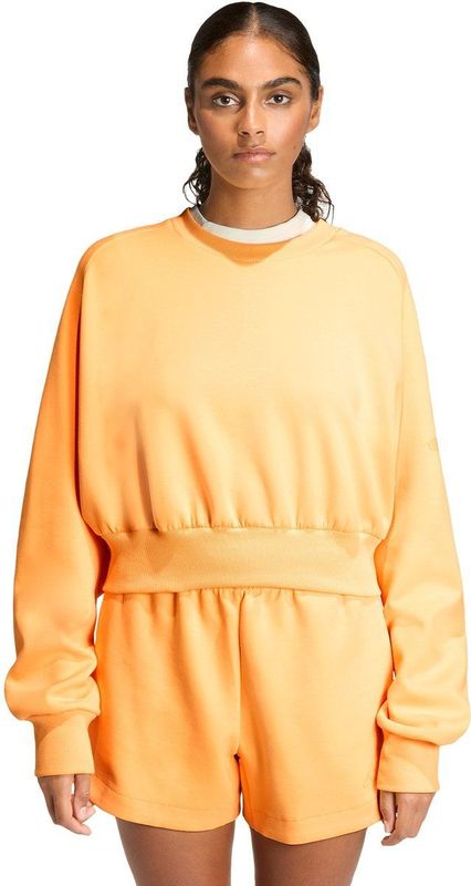 adidas Sportswear Soft Lux-sweatshirt met losse pasvorm - Dames - Oranje