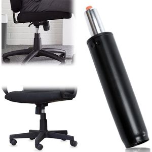 Gasveer voor bureaustoel - totale lengte 270 mm - 390 mm - vervangende gasdrukdemper - gasveer cilinder - universele maat - draaistoel - managersstoel .