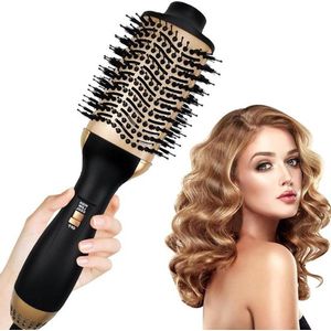 Föhnborstel professionele warmeluchtborstel one-step ionische föhnborstel voor drogen gladmaken styler en ionenverzorging - alle haartypes - 100+ miljoen negatieve ionen