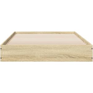 vidaXL - Bedframe - zonder - matras - hout - sonoma - eikenkleurig - 90x200 - cm