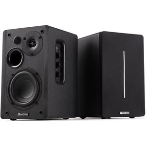 Audizio - KS01B - Boekenplank Speakers - Zwart - 120W - Bluetooth
