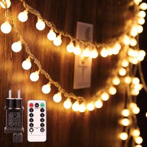 Lichtsnoer met 100 leds 13 m 8 modi dimbaar feestlichtketting voor binnen en buiten - ideaal voor Kerstmis, bruiloft, feest, tuin