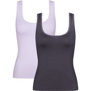 Sloggi Dames GO 2-Pack Tank Top Paars XS