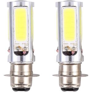 12 V-lampen 2 x 6000 K H6M COB wit LED kleur mistlampen voor fiets/MTB (PX15d P15D25-1) met hoge helderheid