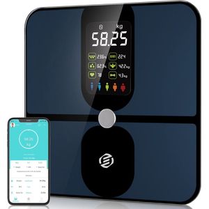 Equivera Personenweegschaal Beste Koop - Digitale Weegschaal - Lichaamsanalyse