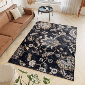 Tapiso Dubai Vloerkleed Tapijt Oosters Oriental Gebloemd Maat- 80x150