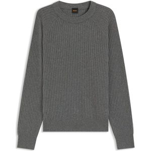 BOSS Orange - Regular Fit - Pullover - Effen - Wolmix