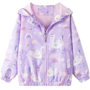 Capuchon Jas Voor Kinderen - Winddicht en Comfortabel Windjack met Cartoon Print voor 1-7 Jaar