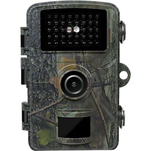 Professionele WildCamera met Nachtzicht – Wildcamera Voor Buiten Met 90°-Groothoeklens – 32GB SD kaart – Full HD 1080p Resolutie - Camouflage