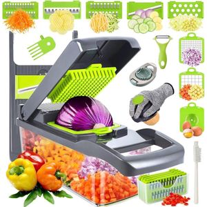 Nicer Dicer - Mandoline - Groentesnijder - Groentehakker - Slicer Dicer - Mandoline Keukensnijder - Allessnijder - Uiensnijder - Mandoline Snijder -